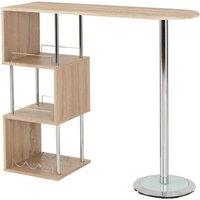 Seconique Charisma Home Bar Table in Light Oak