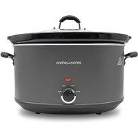 Andrew James 8L Premium Slow Cooker in Grey