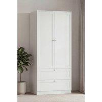 Home Discount Vida Designs Altino 2 Door 2 Drawer Wardrobe Storage Bedroom Furniture in White