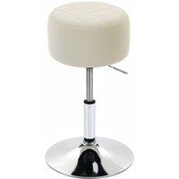 HOMCOM Bar Stool Adjustable Swivel 1 Piece, Beige
