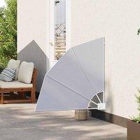 Berkfield Home Modern Balcony Privacy Screen Folding Manual Grey 115 x 115 cm Fabric