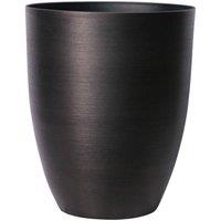 KDMD Dark Grey Metallic Look Plastic Planter 42.5cm