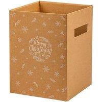 KDMD Merry Christmas Kraft Delivery Box in Brown