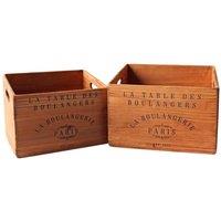 KDMD Boulangerie Crates Set of 2 Terracotta