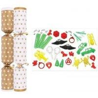 KDMD Box of 50 Gold Star Crackers 10 Inch