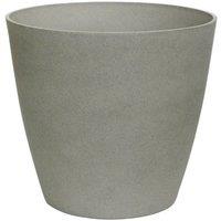 KDMD Cement Grey Aged Effect Plastic Planter 43cm