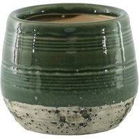 KDMD Green Hortus Sydney Reactive Glaze Pot 22 x 22.5cm | Size: 22 x 22.5 cm