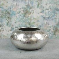 KDMD Silver Mayfair Pebble Small Indoor Planter