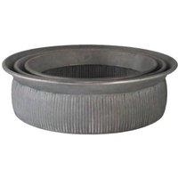 KDMD Grey Creation Legacy Metal Planters Set of 3