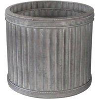 KDMD Tall Grey Creation Legacy Metal Planters Set of 3