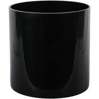 KDMD Cylinder Vase - Black Gloss - H20x20cm | Size: 20x20 cm