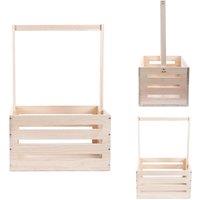 PAWNORA Wooden Shower Basket beige