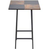 KORVIXA Tall Square Bar Table Small Kitchen Pub Dining Table | Size: 100 cm x 100 cm