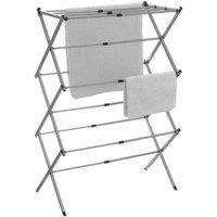 EONLION 3 Tier Airer Folding Extendable Clothes Indoor in Silver | Size: 100 cm