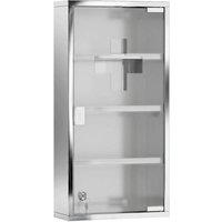 PAWNORA Medicine Cabinet Houseware Stainless Steel Medicine Cabinet in Silver | Size: 100 cm x 15 cm