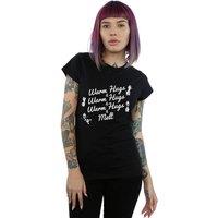 Disney Women's Frozen 2 Olaf Warm Hugs & Melt Cotton T-Shirt in Black | Size: Medium