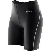 Spiro Women's Bodyfit Base Layer Shorts in Black | Size: XS/S