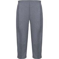 MyShoeStore Women's 2 Pack Elasticated Waist Capri Cropped Trousers in Grey | Size: 18