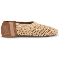 STEVE MADDEN Women's 'Meela Beige Raffia' Flats | Size: 5