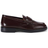STEVE MADDEN Women's 'Madison Dark Red' Leather Flats in Dark Red | Size: 6