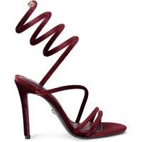 Carvela Women's 'Spiral 105' Velvet Heels in Dark Red | Size: 8