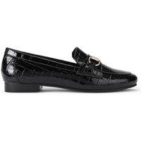 Carvela Women's 'Valentina' Croc Print Flats in Black | Size: 6