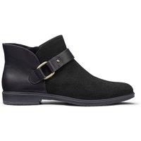 Hotter Women's Wide Fit 'Linton' Ankle Boots in Black | Size: 6