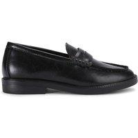 STEVE MADDEN Women's 'Madison Black Leather' Leather Flats | Size: 5