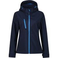 Regatta Women's Venturer 3-layer Waterproof Hooded Softshell Jacket in Mid Navy | Size: 20