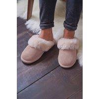 WoolOvers Women's Womens Sheepskin Mule Slipper in Light Pink | Size: 7
