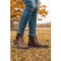CATESBY ENGLAND Women's Olivia Premium Leather Boots in Brown | Size: 7