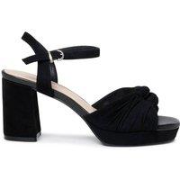 Paradox London Women's Liliane' Block Heel Platform Sandals in Black | Size: 5