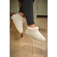 WoolOvers Women's Womens Shearling Short Boot in Natural | Size: 3