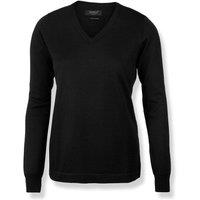 Nimbus Women's Ashbury Knitted V Neck Jumper in Black | Size: Large