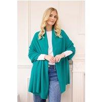 Cove Women's Lola Cashmere Travel Wrap in Teal