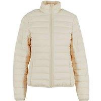 New Morning Studios Women's Lightweight Puffer Jacket in Light Sand | Size: XL