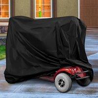 NESTLUNE 145*61*117CM Mobility Scooter Storage Garage Shelter Rain Cover in Black | Size: 0-1 m