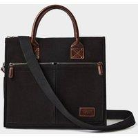OSPREY LONDON Men's The Stockholm Canvas Messenger Bag in Black