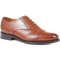 Jones Bootmaker Men's Barnet Goodyear Welted Leather Oxford Shoes in Brown | Size: 7