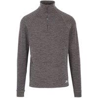 Trespass Men's Harold Half Zip Fleece Top in Black | Size: XS