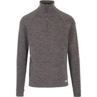 Trespass Men's Harold Half Zip Fleece Top in Black | Size: XL