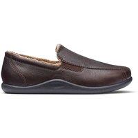 Hotter Men's 'Relax' Slippers in Dark Brown | Size: 7