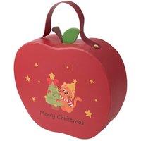 Living and Home Christmas Apple-shaped Gift in Red