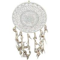 Minster Dream Catcher Wind Chime - L3 x W30 x H50 cm - White