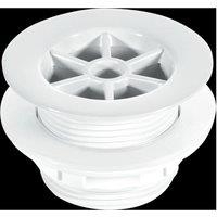 McAlpine WS5 1.5" Shower Waste: 70mm White Plastic Flange x 1.5" Tail: Backn