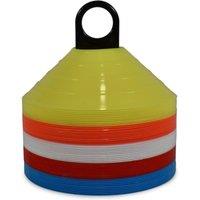 Hy-Pro Marker Training Cones With Stand - 50 Pack in Yellow | Size: Standard