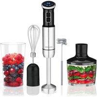 Andrew James Hand Blender with Digital Display in Silver