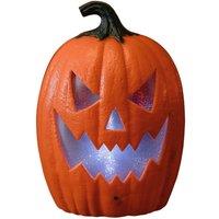 Samuel Alexander 22cm Battery Operated Light up Laughing Jack O' Lantern Halloween Decoration with LEDs in Orange