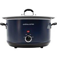 Andrew James 6.5L Premium Slow Cooker in Blue