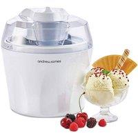 Andrew James Ice Cream Maker in White